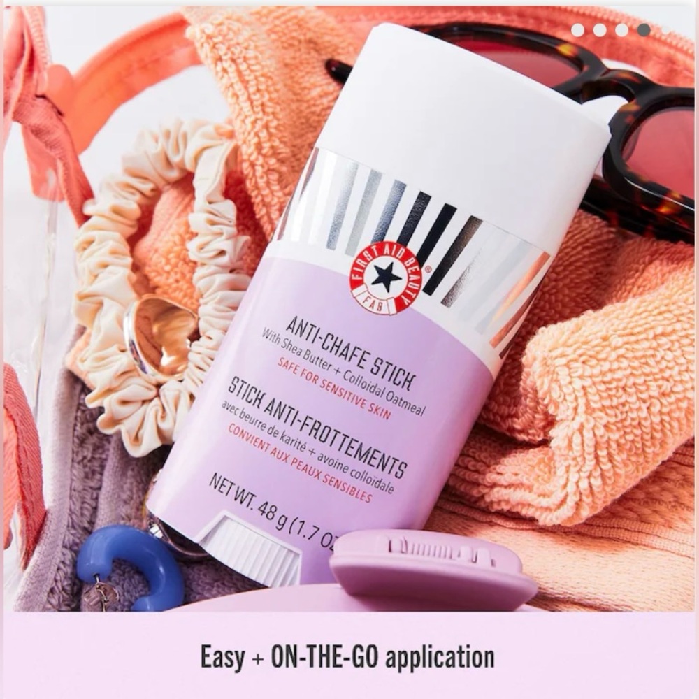 First Aid Beauty - (2) ANTI-CHAFE STICKS W/ SHEA BUTTER + COLLOIDAL OATMEAL